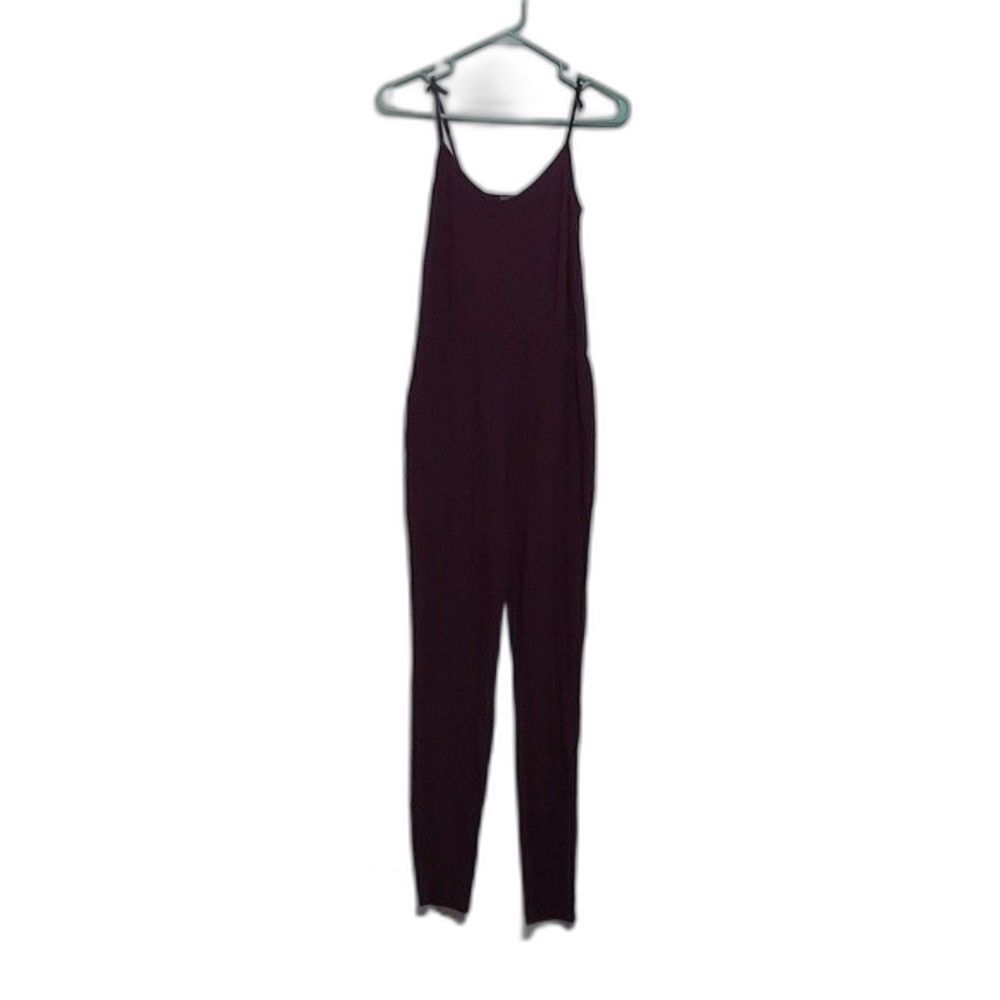Boohoo Burgundy Jumpsuit Size 6